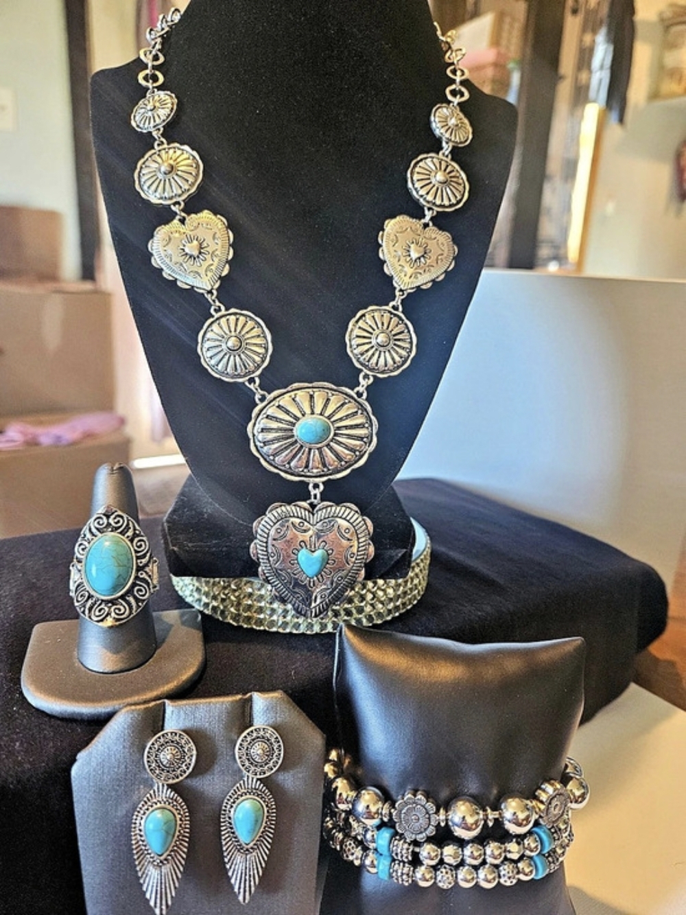 Shyanne Turquoise Statement Jewelry Set